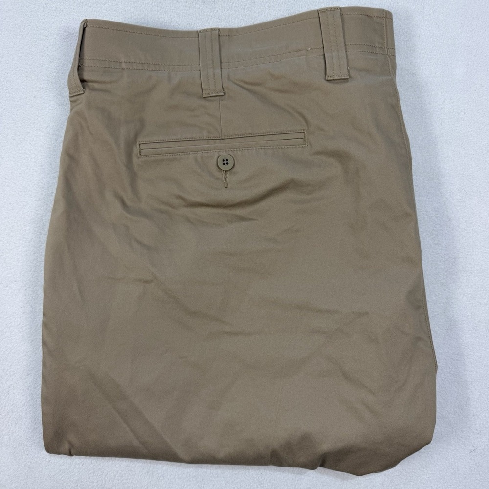 Oak Hill Straight Fit Tech Pants Mens Size 48x28 Beige Big & Tall Dress Pants